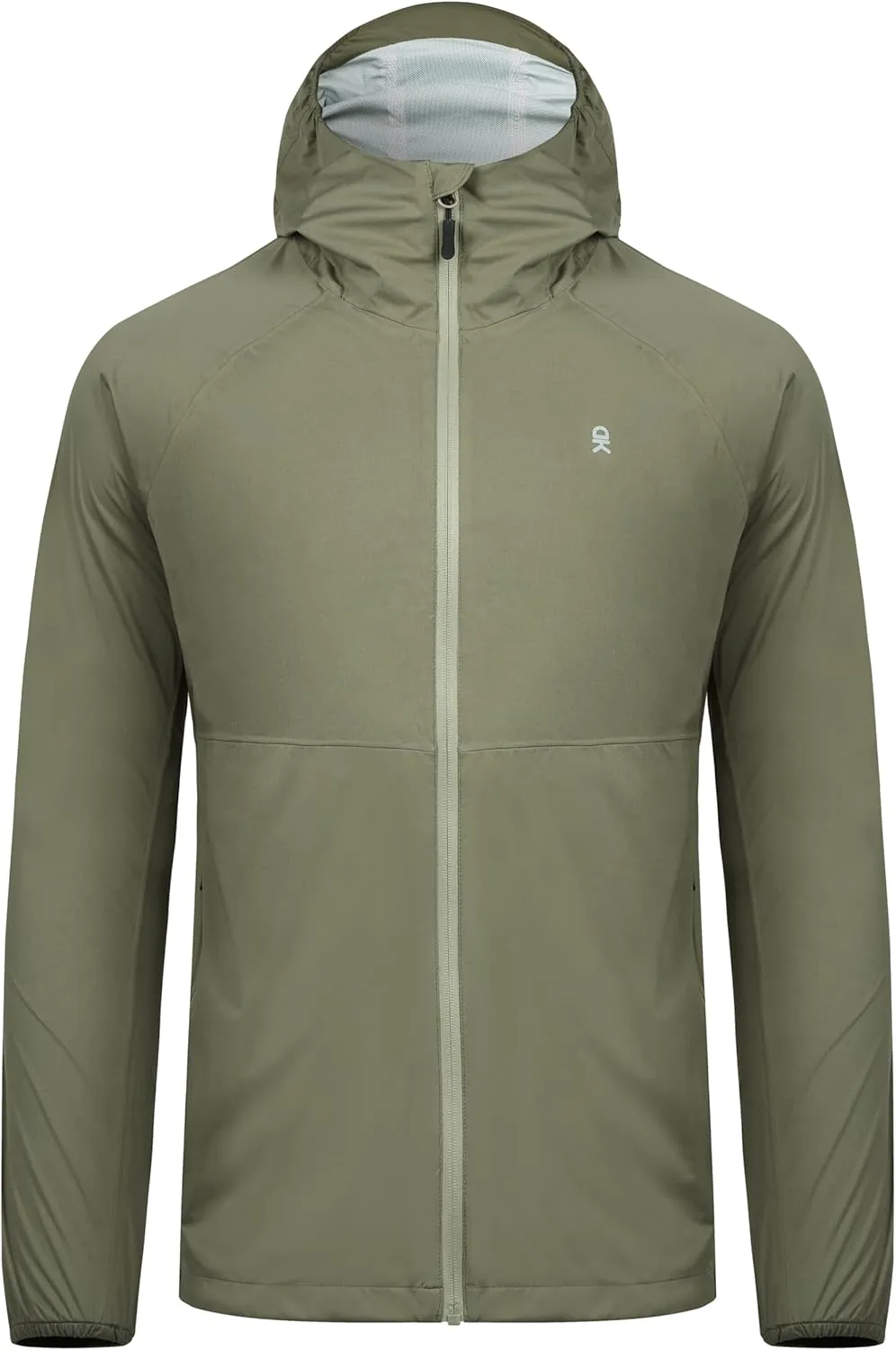 Little Donkey Andy Mens Ultra Light Rain Jacket, Stretch Waterproof Raincoat with Hood for Hiking, Running