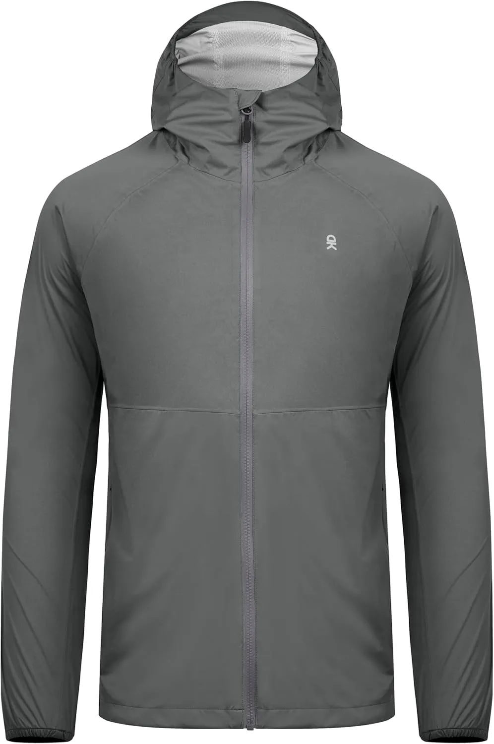 Little Donkey Andy Mens Ultra Light Rain Jacket, Stretch Waterproof Raincoat with Hood for Hiking, Running