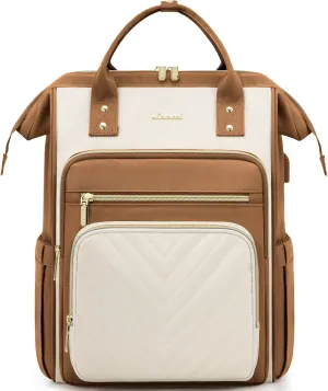 LOVEVOOK 15.6 Inch Laptop Backpack for Women,Travel Work Backpack Purse with USB Port,Large Capacity Nurse Bag Teacher Backpack,Waterproof Casual Daypack Business Computer Bag