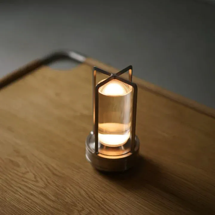Lumiere Lantern Cordless Crystal Table Lamp