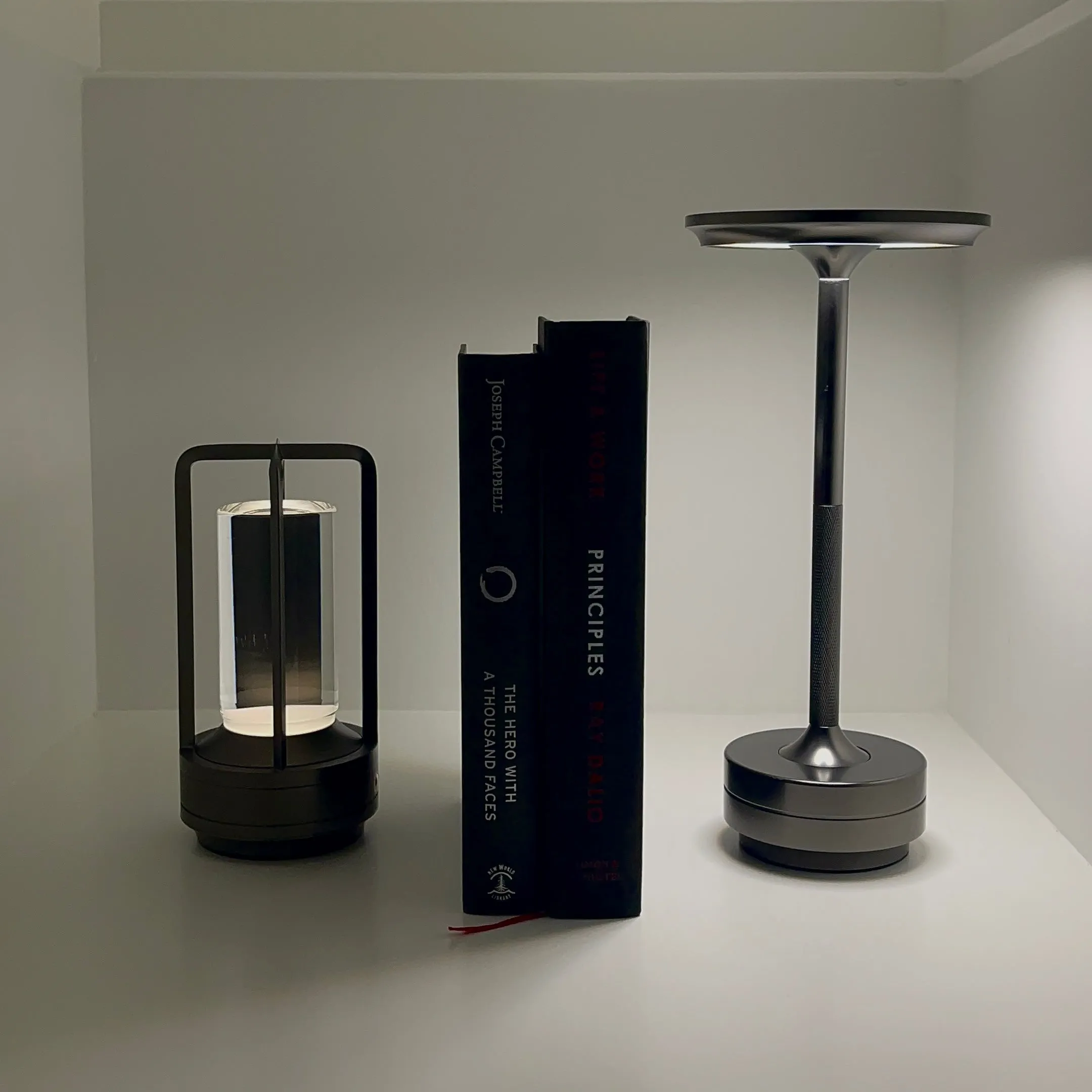 Lumiere Lantern Cordless Crystal Table Lamp