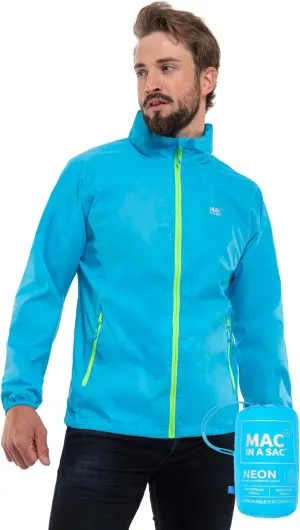 Mac in a Sac Men's Packable Rain Jacket - Origin - Lightweight Waterproof and Breathable Raincoat with Hood