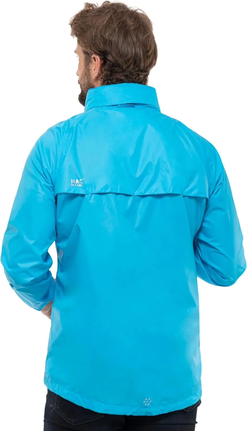 Mac in a Sac Men's Packable Rain Jacket - Origin - Lightweight Waterproof and Breathable Raincoat with Hood