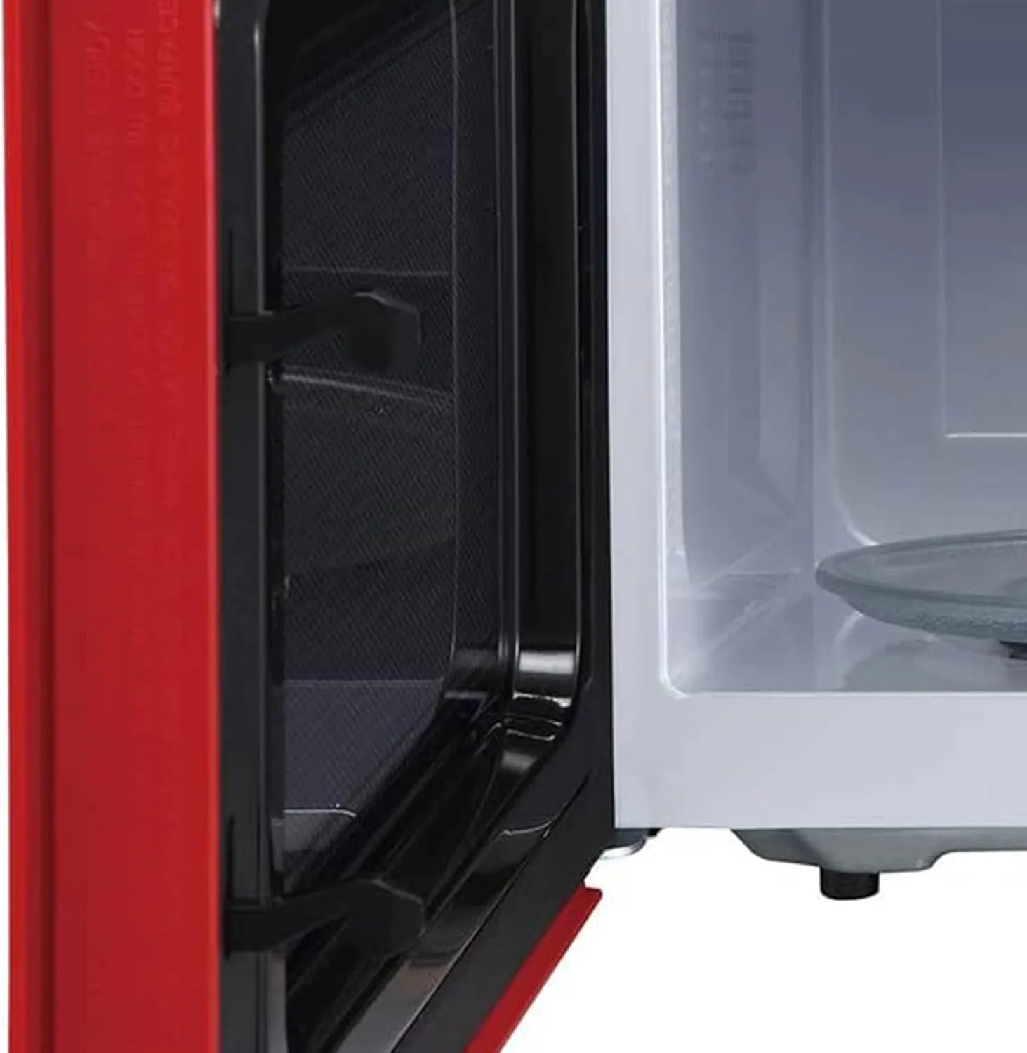 Magic Chef 0.9 Cubic Feet 900 Watt Small Stainless Countertop Microwave Oven for Compact Spaces w/ 6 Pre Programmed Cooking Modes, Red