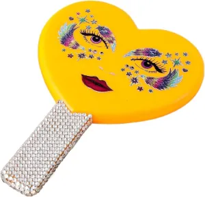 MaGiLL Mirror Personalised Makeup Mirror Can Custom Heart Makeup Vanity Mirror with Handle Salon Compact Mirrors Cosmetic Mirror for