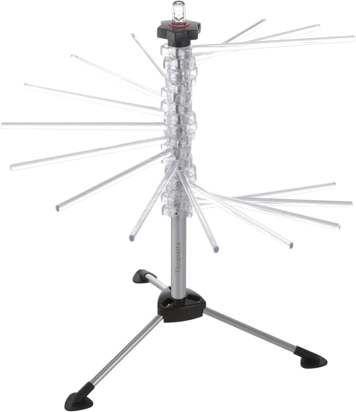 MARCATO Atlas Pasta Drying Rack, Tacapasta, Made in Italy, Steel and Polycarbonate, Collapsible, Clear