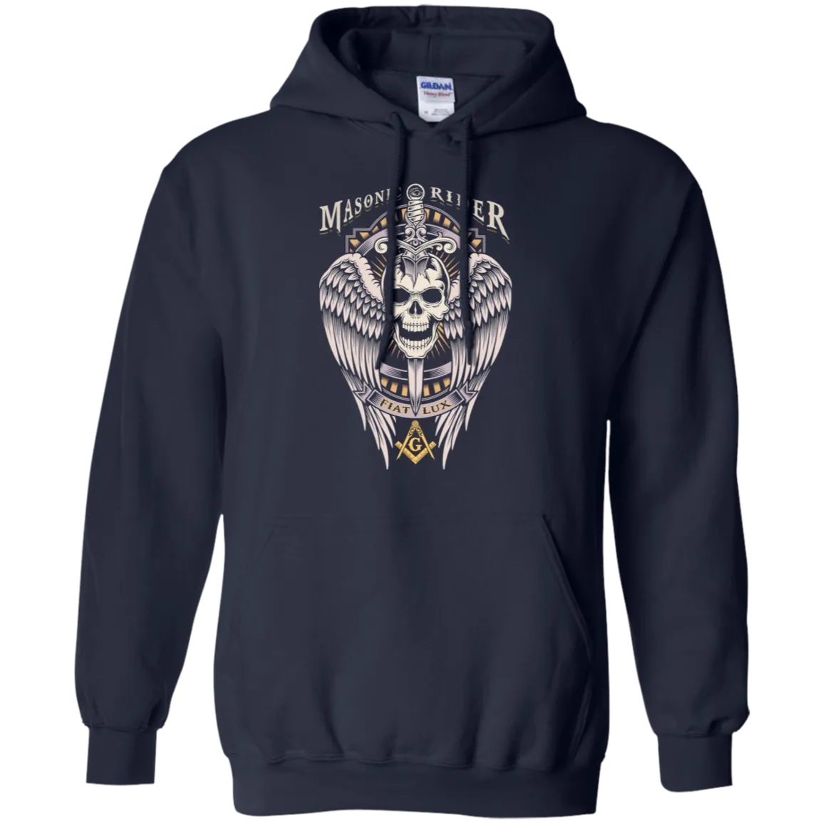Masonic Rider Winged Skull With Sword Freemason Freemason Square & Compass