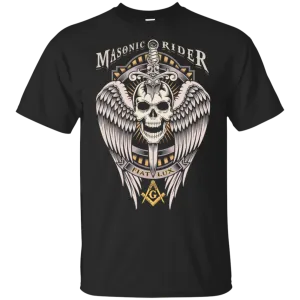 Masonic Rider Winged Skull With Sword Freemason Freemason Square & Compass