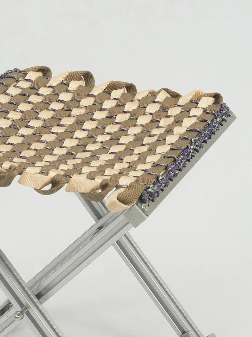 Mazha Stool - Cream/Tan
