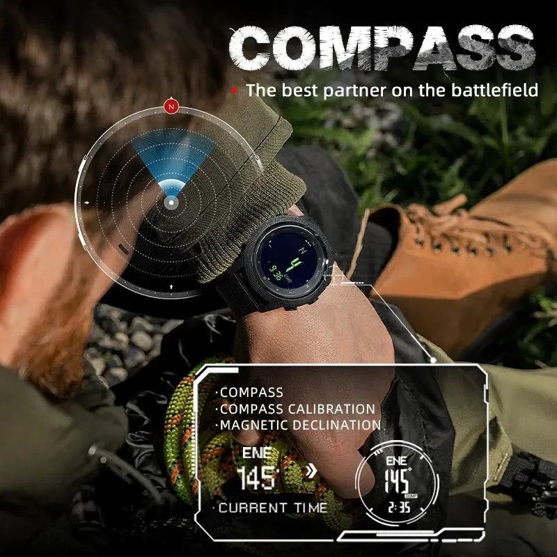 Men Digital Watch Altimeter Barometer Compass WR50M