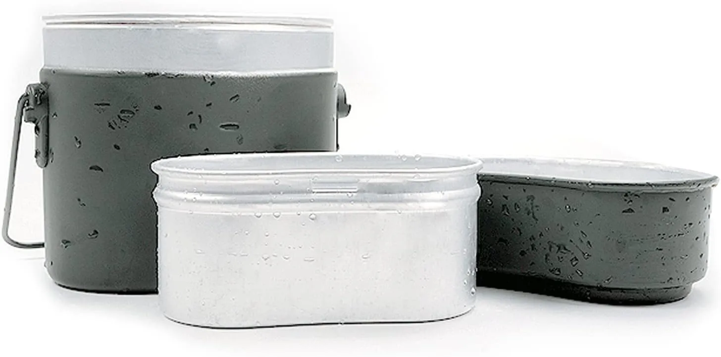 Mess Kit, Multifunction Aluminium Alloy Portable Mess Tin Lunch Box Container Cookware for Outdoor Camping Hiking Picnic BBQ Beach