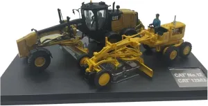 Metal Car Model 1:50 for CAT 12/12 M3 Self-propelled Grader Set Simulation Alloy Engineering Machinery Model Fan Collection Die Cast Vehicles
