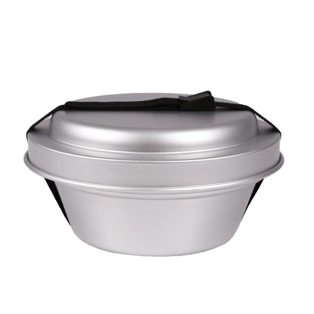 MIL-TEC aluminum cooking stove set hiking cookware compact camping pan pot bowl