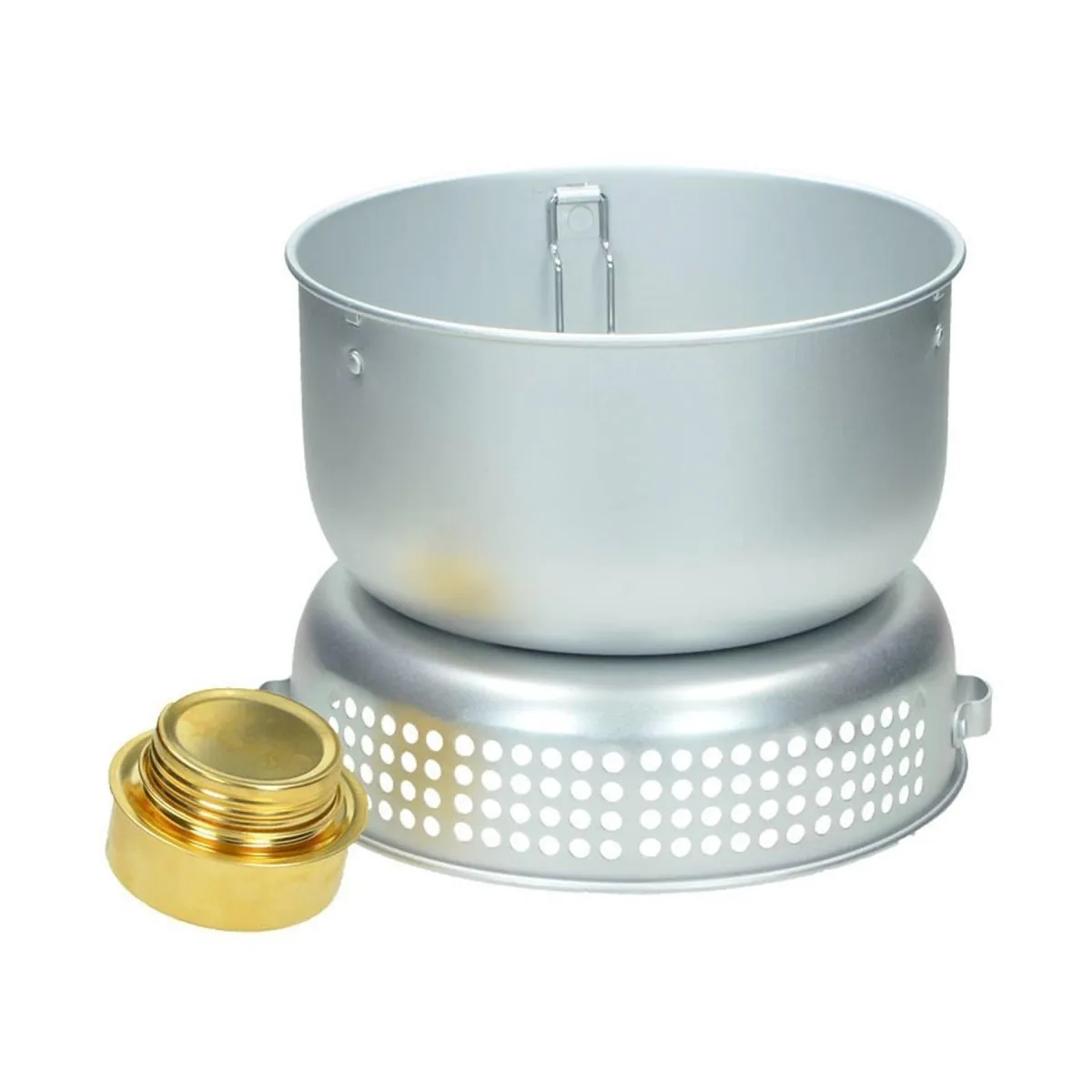 MIL-TEC camping stove set outdoor cookware kit alcohol burner aluminum pot pan