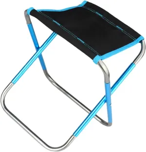 Milisten Portable Beach Chair Mini Folding Stool Camping Foot Stool Lightweight Durable Multi-Function