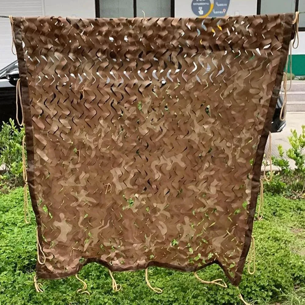 Military Camouflage Netting Sunshade Mesh Net 10ft×10ft, 20ft×20ft, Beach Camping Sunscreen Net, Large Sunshade Canopy Free Cutting Camo Net Cover(4x9m/13x30ft)