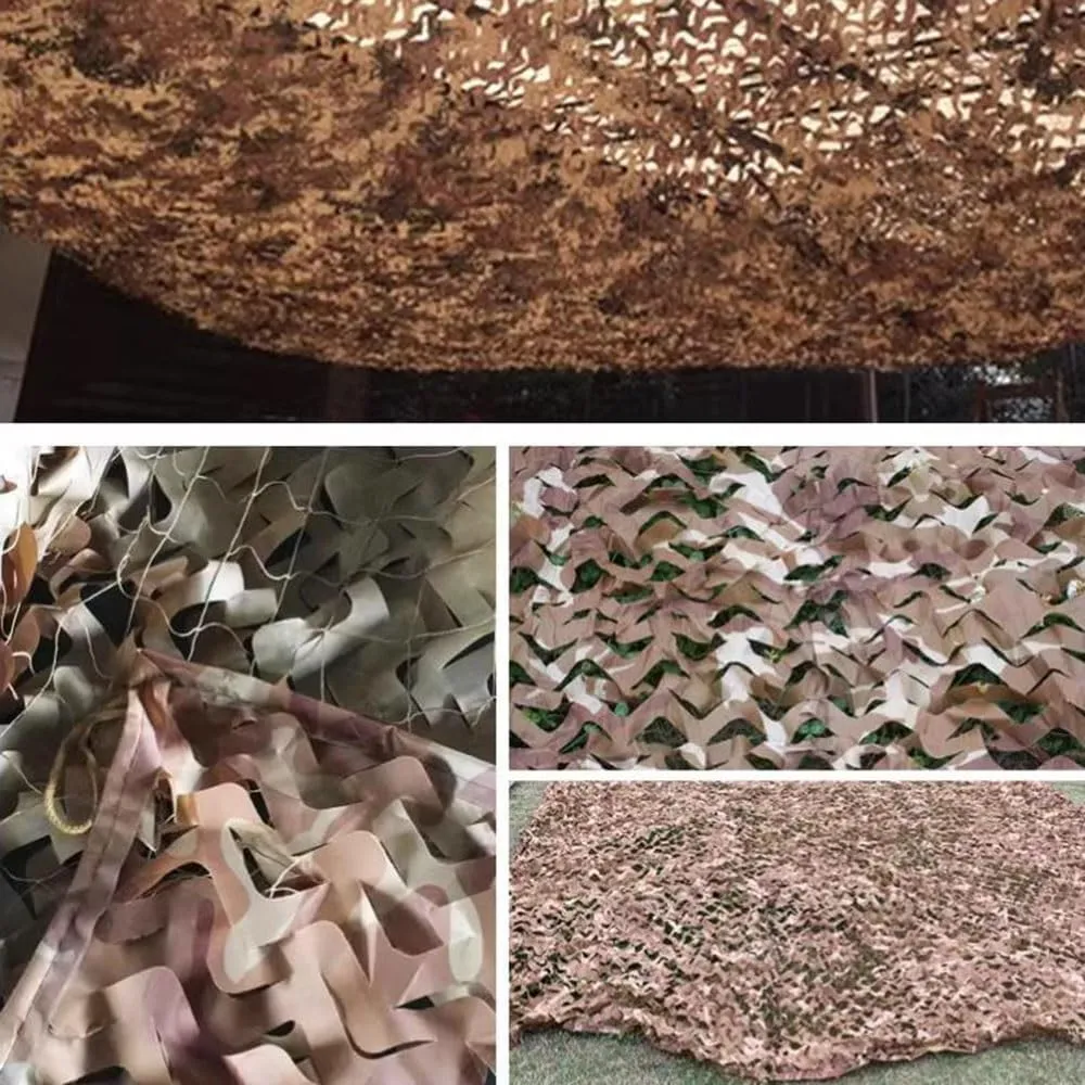 Military Camouflage Netting Sunshade Mesh Net 10ft×10ft, 20ft×20ft, Beach Camping Sunscreen Net, Large Sunshade Canopy Free Cutting Camo Net Cover(4x9m/13x30ft)
