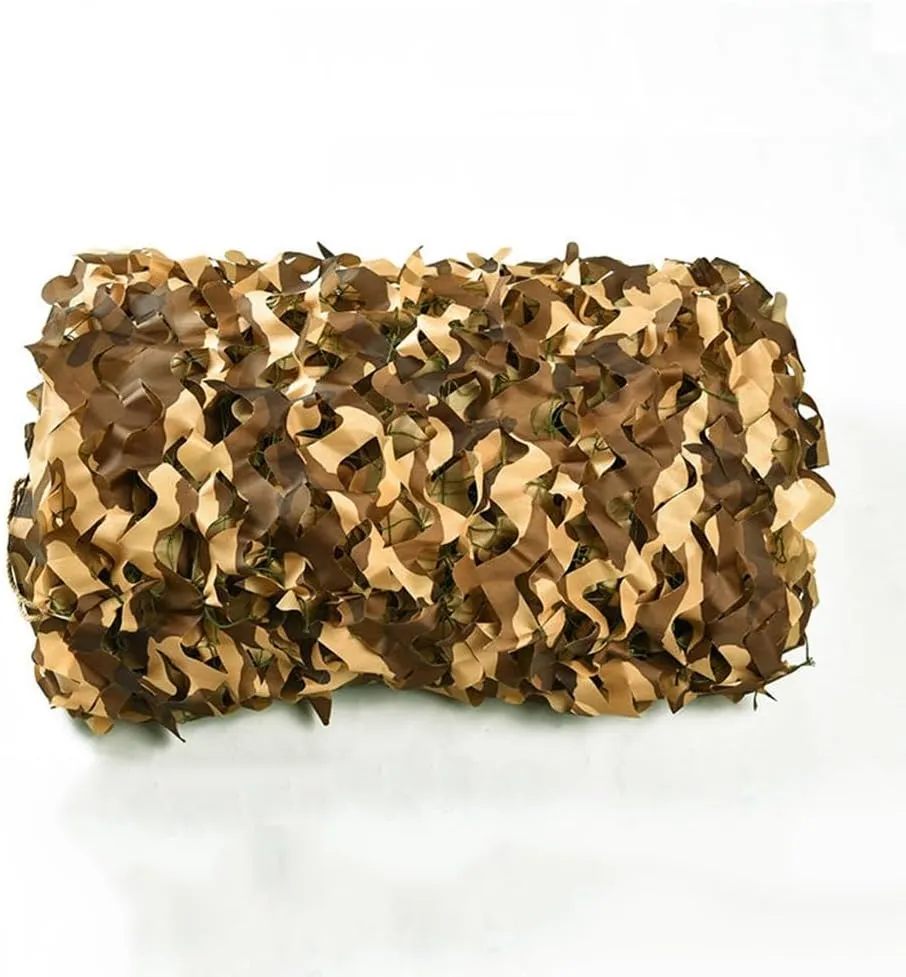 Military Camouflage Netting Sunshade Mesh Net 10ft×10ft, 20ft×20ft, Beach Camping Sunscreen Net, Large Sunshade Canopy Free Cutting Camo Net Cover(4x9m/13x30ft)