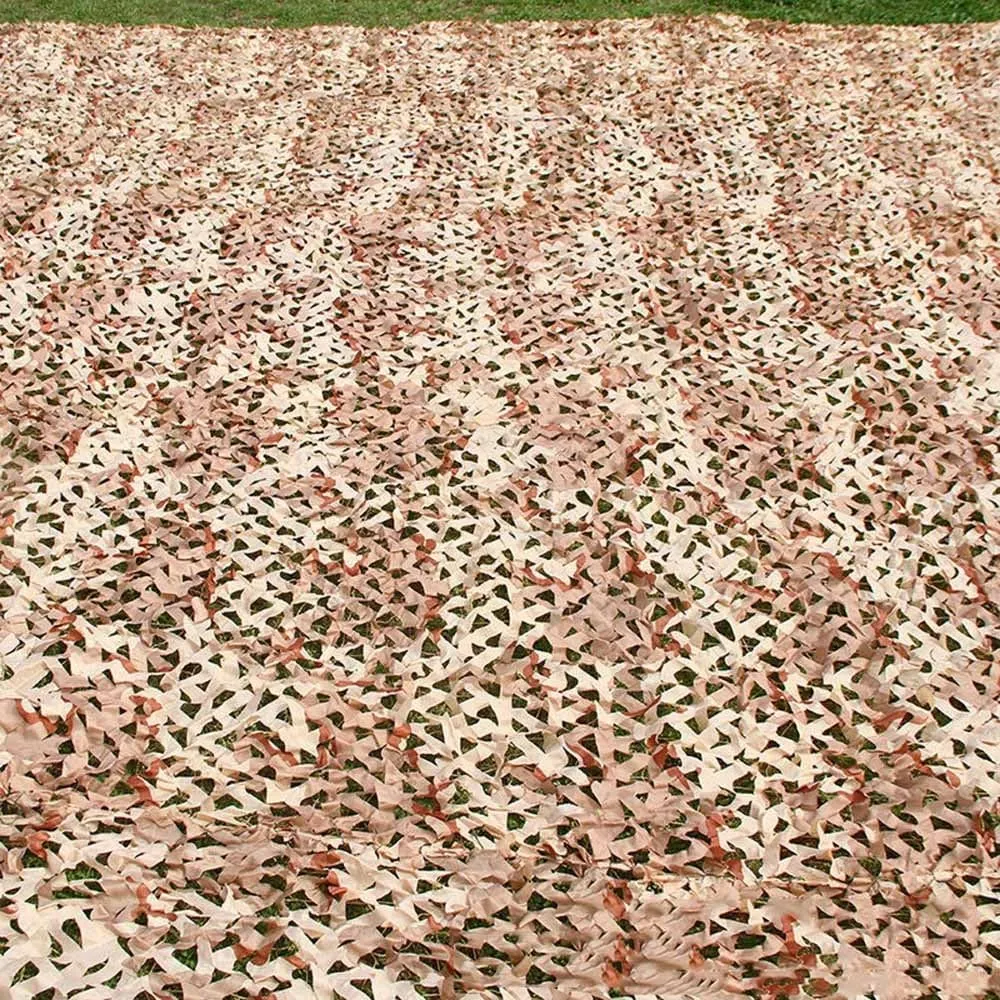 Military Camouflage Netting Sunshade Mesh Net 10ft×10ft, 20ft×20ft, Beach Camping Sunscreen Net, Large Sunshade Canopy Free Cutting Camo Net Cover(4x9m/13x30ft)