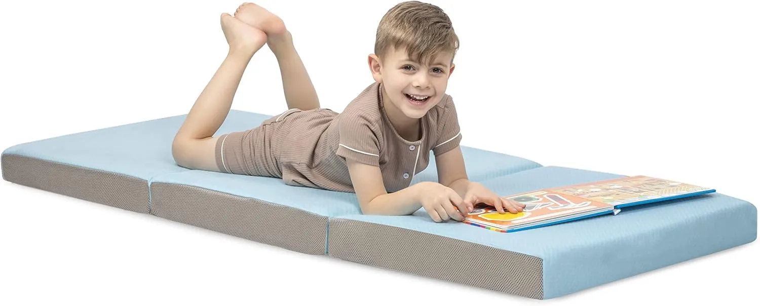 Milliard Toddler Nap Mat Bed Tri Folding Mattress with Washable Cover (24 inches x 57 inches x 3 inches)
