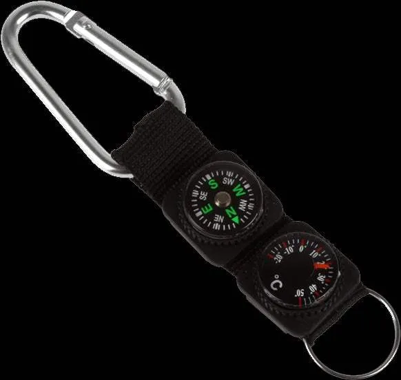 Mini 2 in 1 Compass & Thermometer Keyring