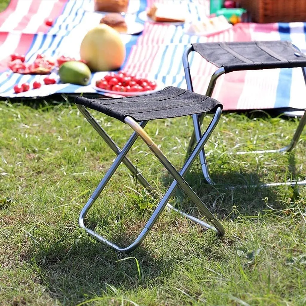 Mini Camp Stool, Portable Folding Chair for Travel, Camping, Hiking, and Outdoor Adventures – Lightweight, Compact, Camouflage Design, Easy to Store, Durable(Green)