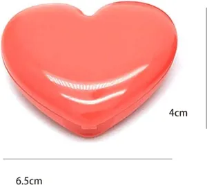 Mirror Cute Love Heart Shape Empty Eyeshadow Case Rouge Lipstick Box Pigment Palette Refillable Foundation Makeup Dispenser New Mirror