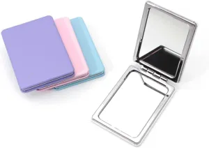 Mirror Makeup Compact Mirror Travel Put in Pocket Mini Cute Portable Square Fold Hand Mirror for Makeup Tools Custom Logo Mirror