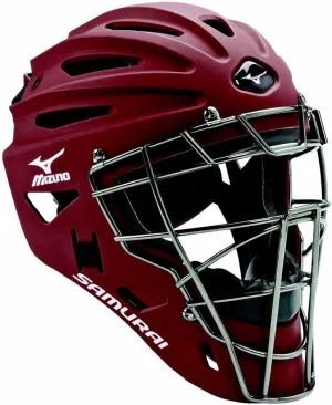 Mizuno Youth G4 Samurai Catcher's Helmet, Cardinal
