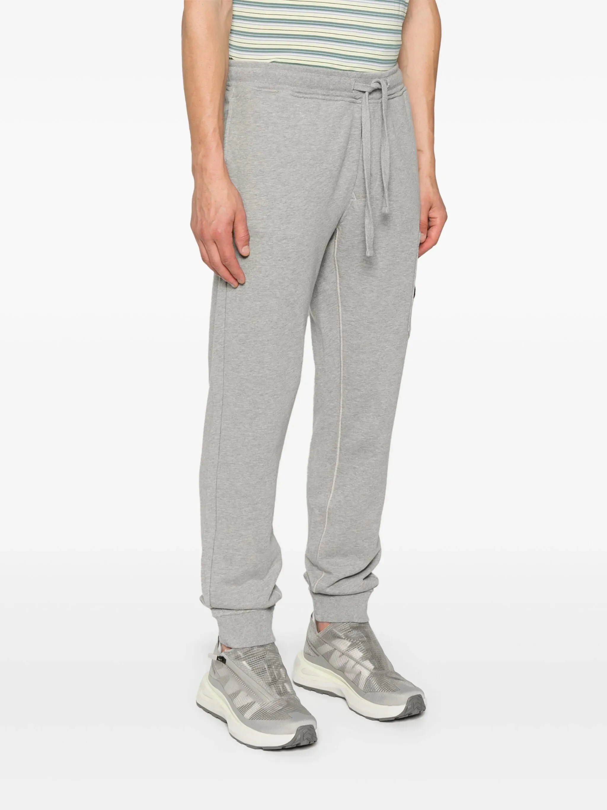 mélange Hot-selling trousers Compass-badge tapered Efficient operation