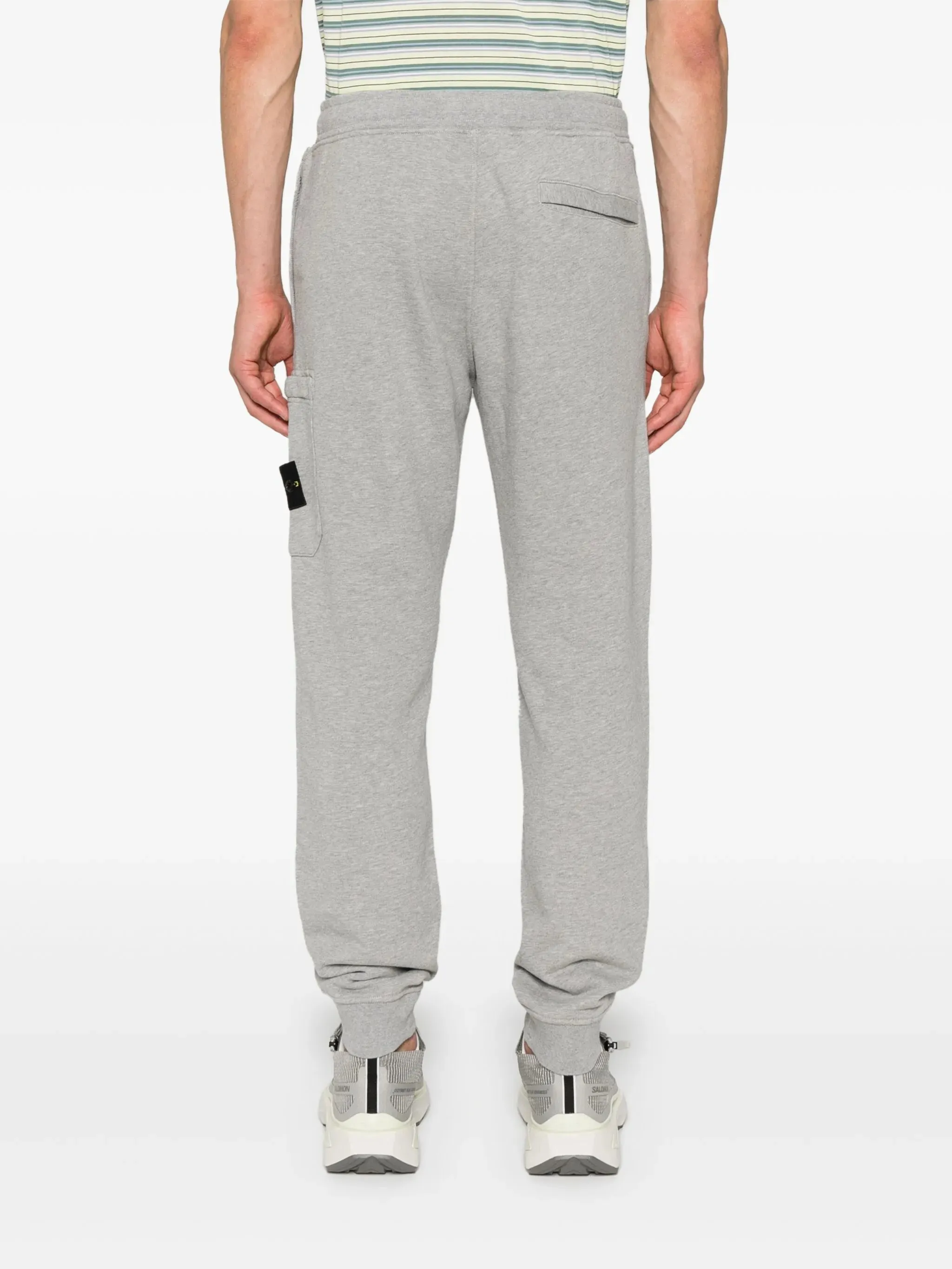 mélange Hot-selling trousers Compass-badge tapered Efficient operation
