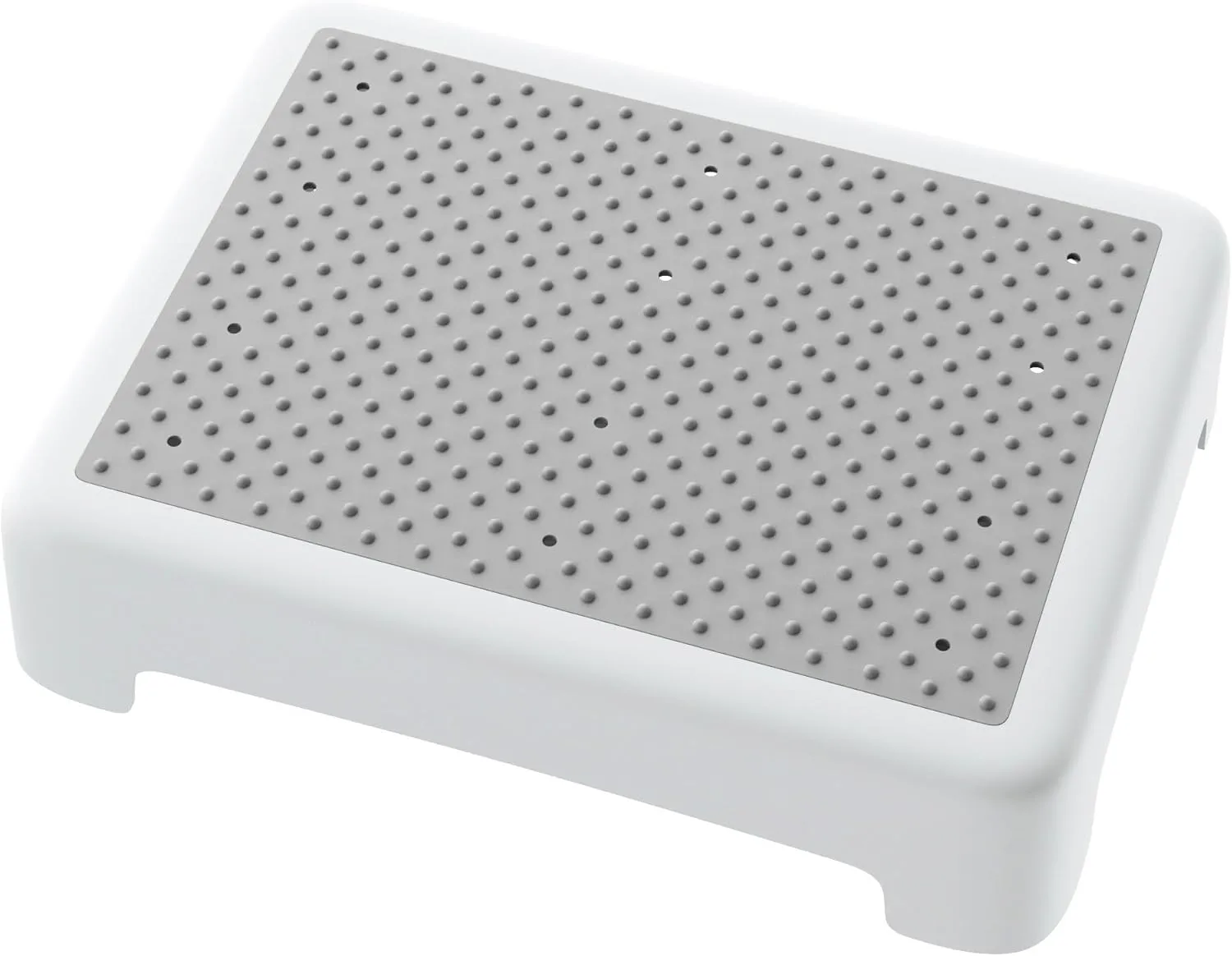 Mobility Step Stool for Adults Elderly, Non-Slip Waterproof Step Platform with 450 Lbs Capacity Indoor & Outdoor, Portable Safety Stepping Stool Step Riser for Car Bedside Office Shower Stairs, White