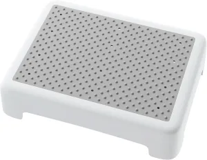 Mobility Step Stool for Adults Elderly, Non-Slip Waterproof Step Platform with 450 Lbs Capacity Indoor & Outdoor, Portable Safety Stepping Stool Step Riser for Car Bedside Office Shower Stairs, White