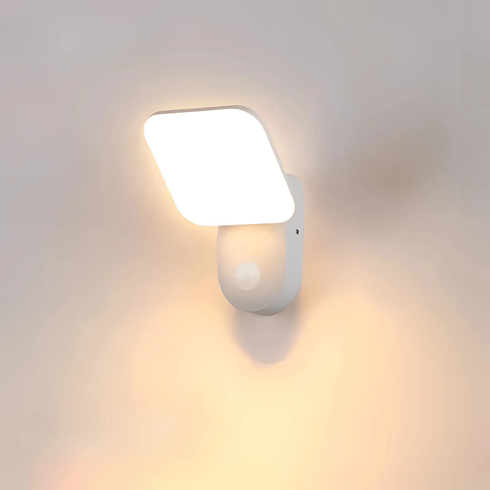 Modern Weather-Resistant LED Wall Lantern with Motion Sensor
