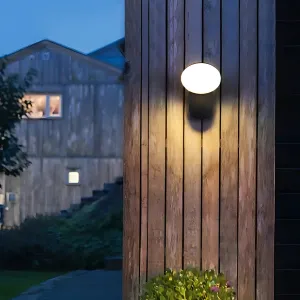 Modern Weather-Resistant LED Wall Lantern with Motion Sensor