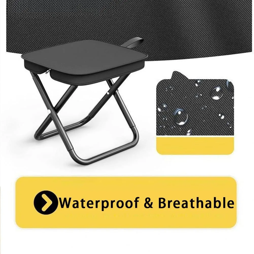 Mountaineering and Hiking Portable Stool, Upgraded Compact Ultra-Lightweight Collapsible Chair, 330lb Max Small Adults Outdoor Folding Footstool for Outdoor, Camp, Fishing (Red-S L)