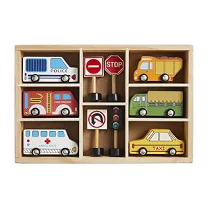 Mudpie Boxed Wood Car Set