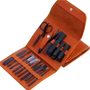 Nail Clippers Set Fingernail Home Nail Clipper 16 Piece Set Large Opening Manicure Tool Unisex Mini Compact Gift Eyebrow Clip Tweezers