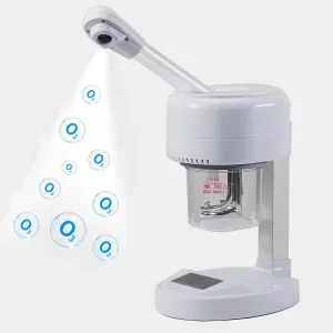 Nano Ionic Facial Steamer, Portable Face Steamer with LCD Screen, Extendable 360° Rotating Arm, Rotatable Nozzle, Hot Mist Function for Personal Care at Home or Salon