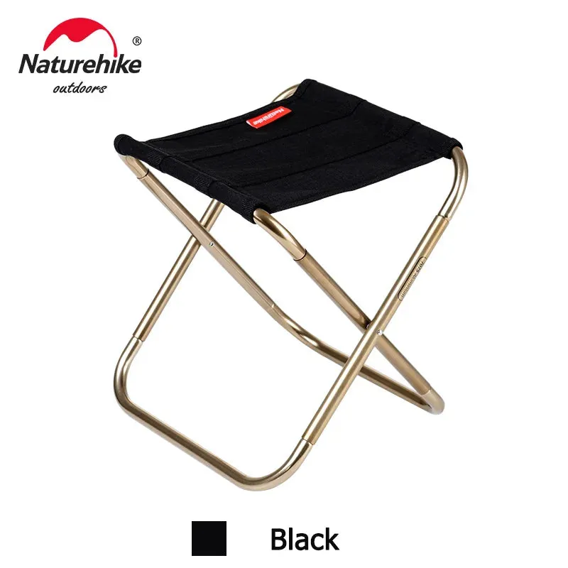 NATUREHIKE Lightweight Outdoor Camping Chair Aluminium Folding Fishing Stool
