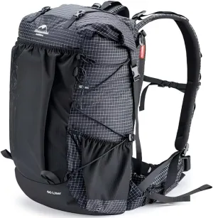 Naturehike Rock-40L/60L 5L Internal Frame Hiking backpacking backpack, Camping Waterproof Bag, Ultralight Outdoor Daypack with Rain Cover for Hiking, Backpacking,Camping Survival(60 5L(updated))