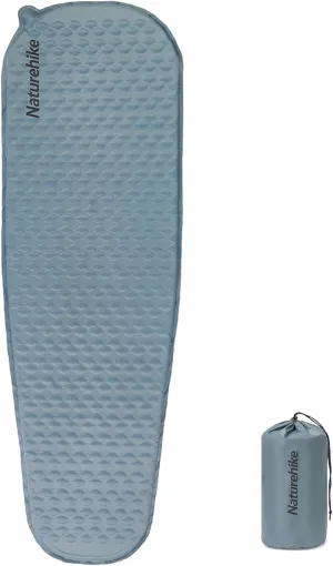 Naturehike Ultralight Self Inflating Insulated Sleeping Pad with Foam, Lightweight Rectangular Sleeping Mat for Camping Backpacking Hiking Traveling, ISPO Award Winner 2024