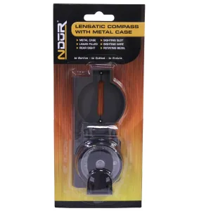 Ndur Lensatic Compass W-metal Case
