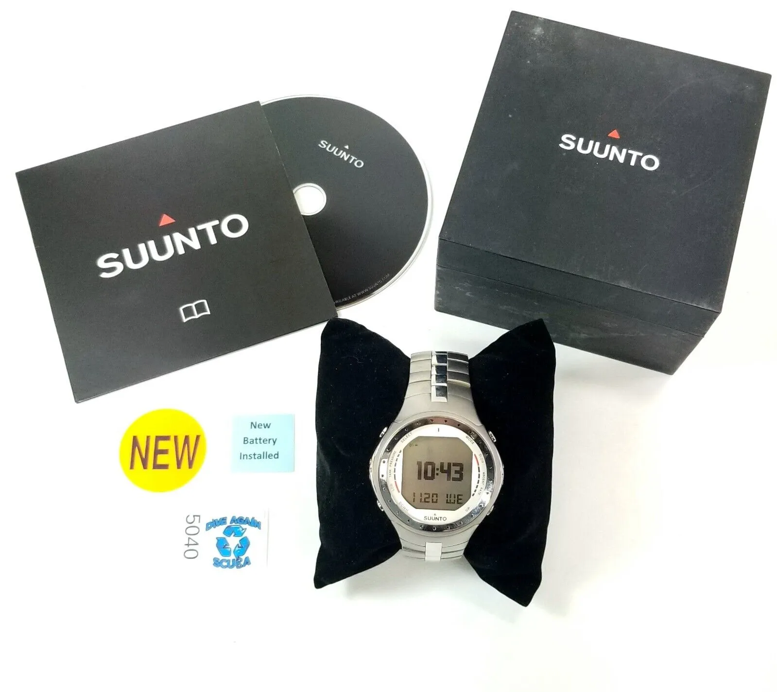 NEW SUUNTO D9 Titanium SCUBA DIVE COMPUTER WRIST WATCH Wireless Hoseless Nitrox