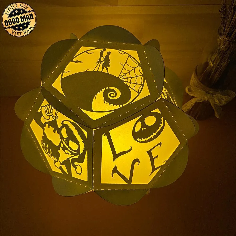 Nightmare Before Christmas - Pentagon 3D Lantern File - Cricut File - LightBoxGoodMan