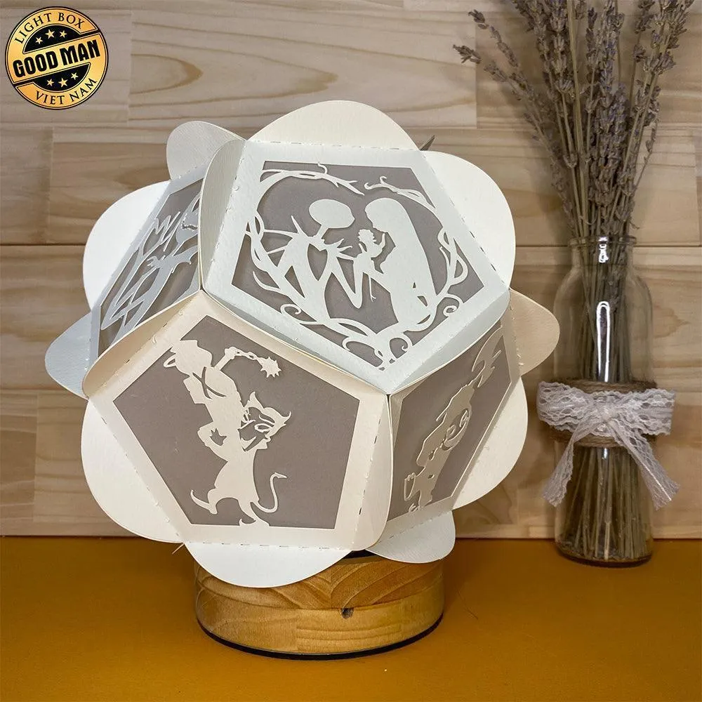 Nightmare Before Christmas - Pentagon 3D Lantern File - Cricut File - LightBoxGoodMan