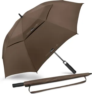 NINEMAX Golf Umbrella 51/54/62/68 Inch Automatic Open, Large Double Canopy Vented Oversize Stick Umbrellas Extra Large Windproof Waterproof for Rain