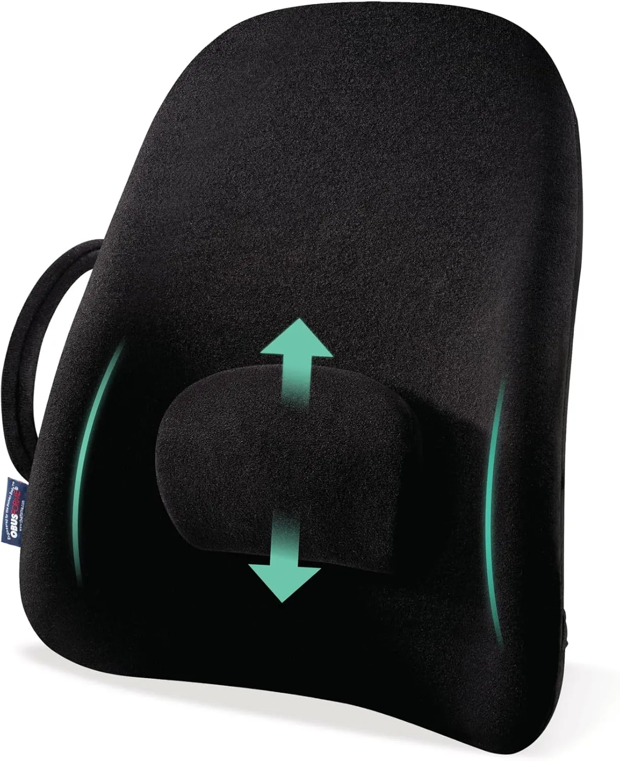 ObusForme Wideback Backrest Support - Wide Padded Seat Cushion and Lumbar Support Pillow, Portable Posture Support with Soft and Durable Foam