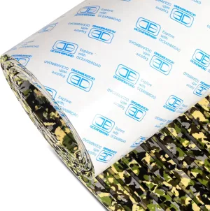 OCEANBROAD Camouflage Boat Flooring 96''x16''/23''/38''/47'' Strip Cut Grooves Self-Adhesive EVA Foam Sheet Non-Slip Traction Pad for Boats Decking Surfboard SUP Paddle Board Kayak