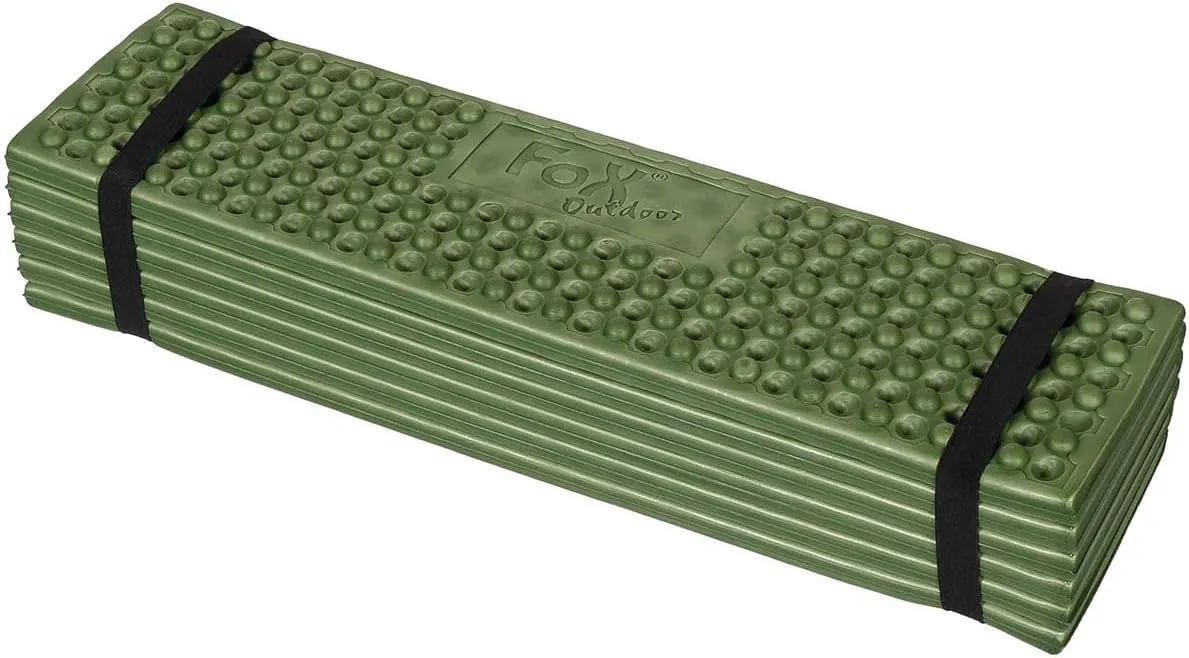 Olive Sleeping Mat, 70.9in x 2.8in x 0.4in, 100% Ethylene Vinyl Acetate (EVA), Foam-Sleeping-Pads, Lightweight and Foldable, Perfect for Outdoor Activities